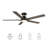52" 5-Blade Smart Flush Mount Ceiling Fan with LED Light, DC Motor, Remote & Wall Control