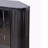 Modern 3-Tier Corner Storage Cabinet With Tempered Glass Doors, Removeable Shelves & Metal Frame