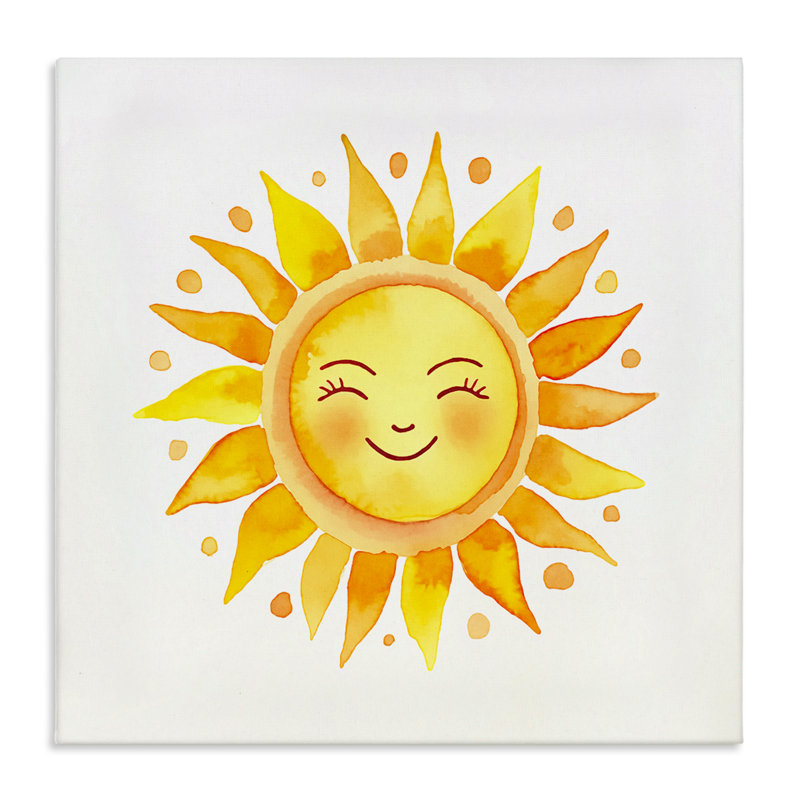 «Happy Sun Boho Rays», art mural sur toile par Andrea Haase, H 30 po x l 30 po