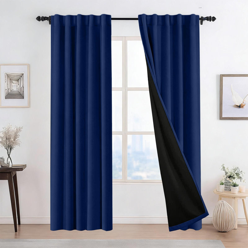 Rideaux de salon sur pied en forme de tringle kbndieu Rideaux occultant et bloquant le soleil Rideaux décoratifs sur mesure pour Bedroo