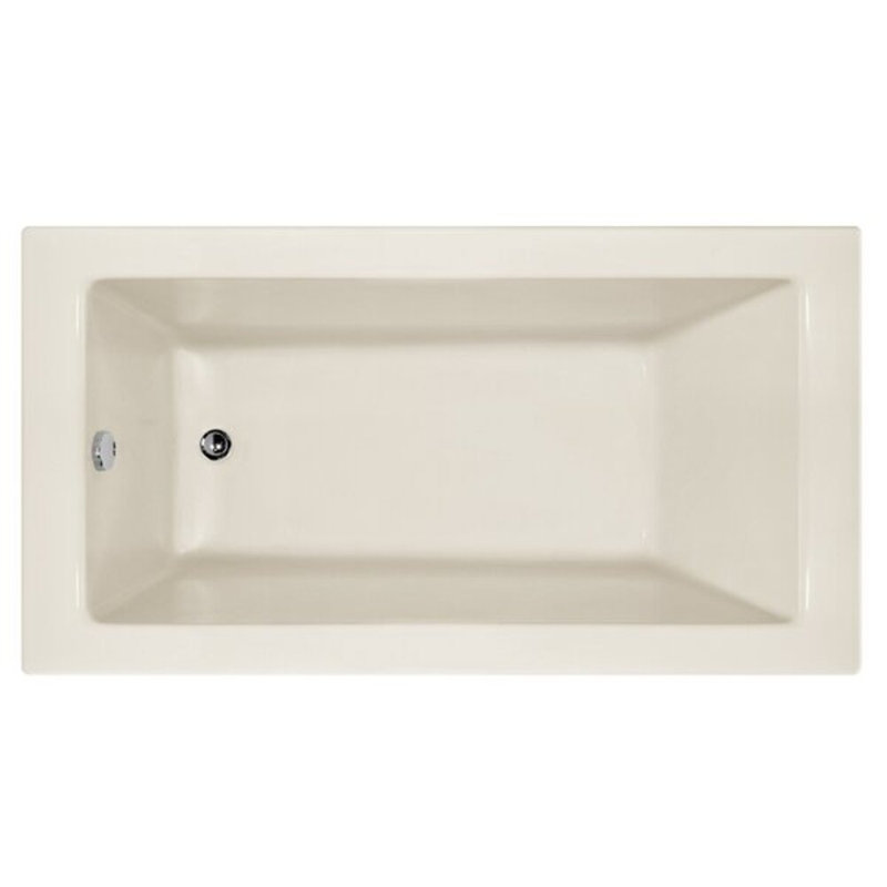 Sydney 60'' L Air Bathtub, White, Left, Polished Brass
