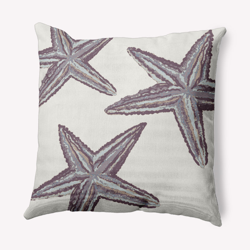 Coussin décoratif de plage, 26 po x 26 po, Mauve ancien