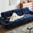 Klein Blue High-Back Sofa