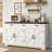 61.02" Farmhouse Sideboards, Large Buffet Sideboards Cabinets with Storage, Coffee Bar Wine Bar for Living Room