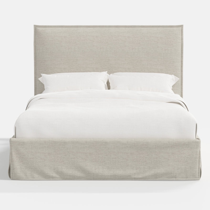 Stoffer Home x Cloth and Co. Maura Bed, Relaxed Zinc Linen, Twin
