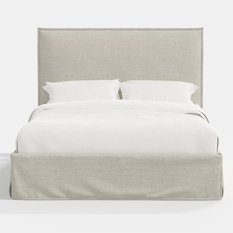Stoffer Home x Cloth and Co. Maura Bed, Twin, Relaxed Zinc Linen