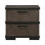 Table de chevet 2 tiroirs 1pc