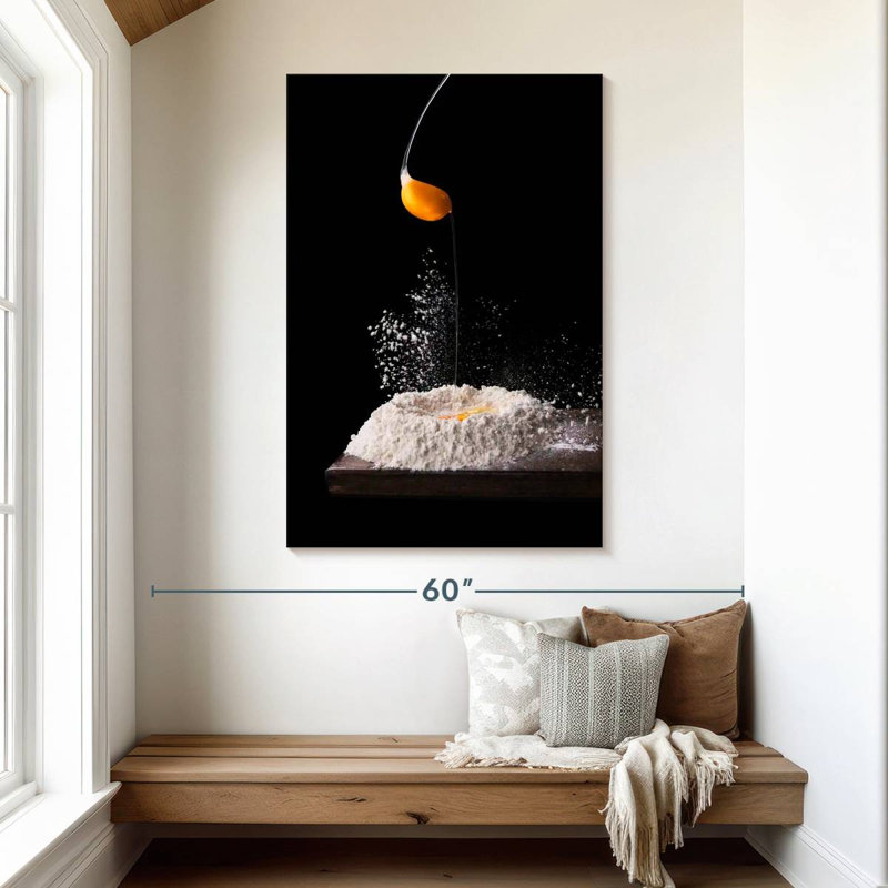 Senne Putting Egg In Flour, 48" H x 32" W