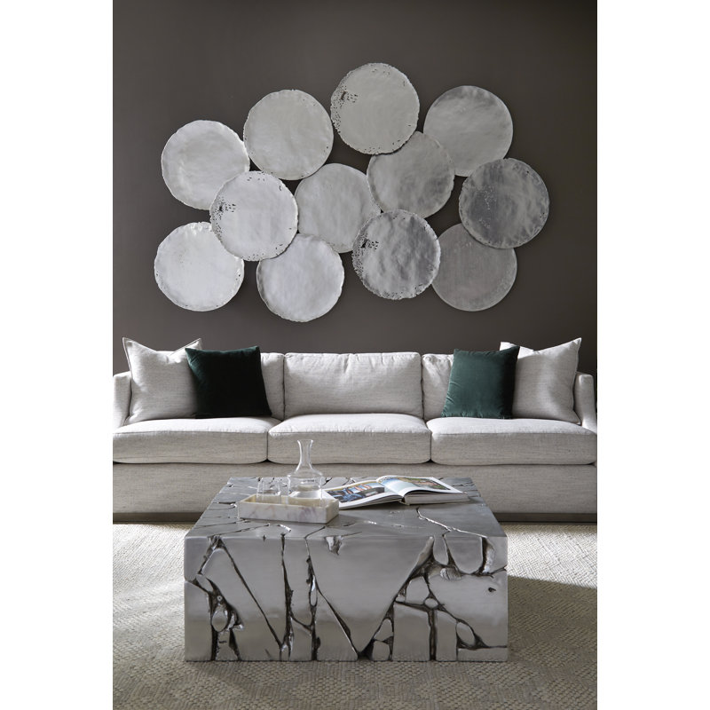 4 Piece Galvanized Wall Décor Set, Silver