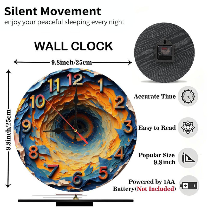 Horloge galaxie étoilée