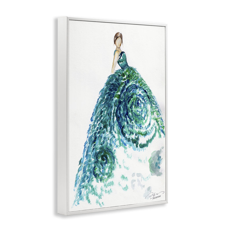 «Blossom Impression Ballgown», estampe numérique, design par Texturetones, H 18 po x l 12 po