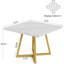 Table basse rétro, table de salle à manger carrée, table de cuisine (table seulement)