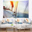 Rebord de mer en shore de mer en tapisserie de mer bleu avec accessoires suspendus inclus-28489880