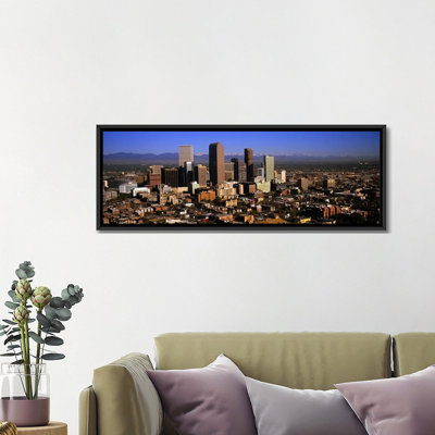 Gratte-ciel dans une ville, Denver, Colorado, États-Unis # 3 par Panoramic Images - Giclée sur toile panoramique