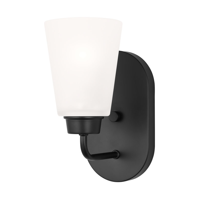 Kerrville One Light Wall / Bath Sconce from Generation Lighting , Yes, Midnight Black