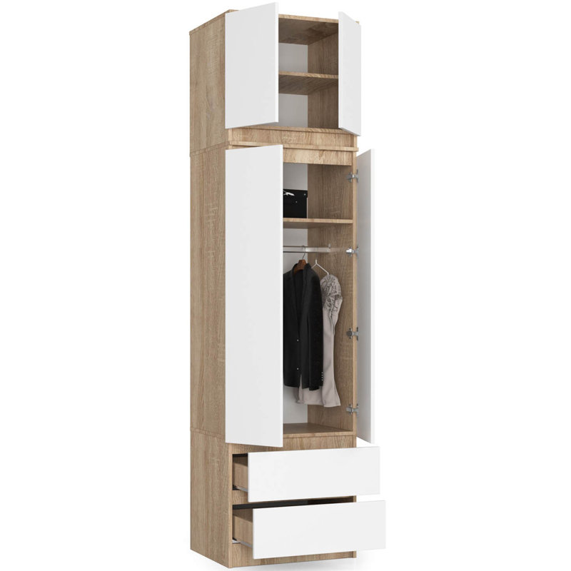 Sibbie 2 Door Manufactured Wood Wardrobe
