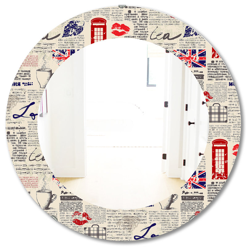 Miroir mural UK London, H 31,5 po x l po
