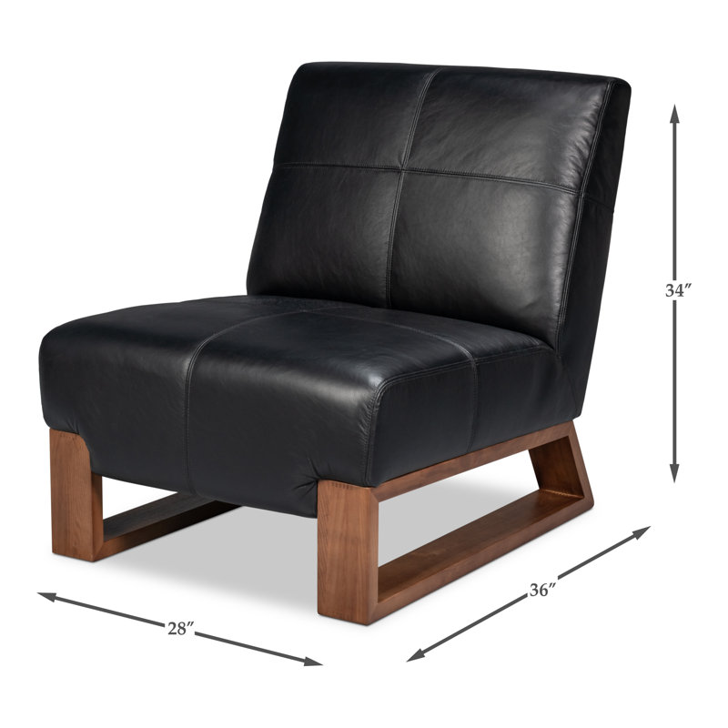 Wylam Slipper Chair, Black