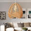 28cm H Rope Pendant Shade in Brown