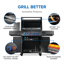 Phantom Prestige® 500 Connected, Propane Gas Grill with Infrared Side and Rear Burner, Matte Black