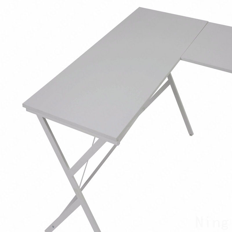 Bureau d'ordinateur à finition blanche, Blanc