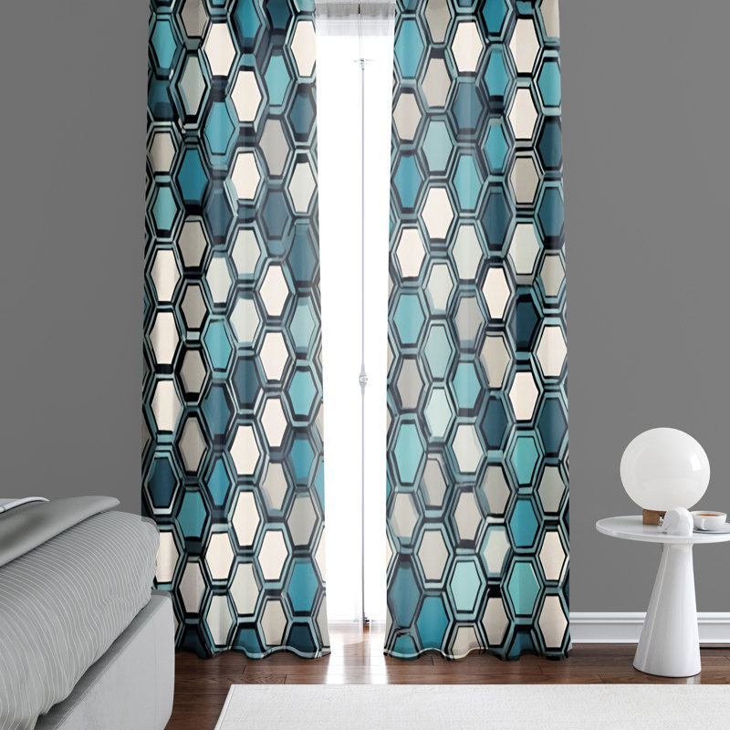 Semi Sheer Curtain Pair, 56" W x 78" L