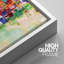 " Bright Colourful Abstract Buildings Block With Reflection Places Cityscape Painting Modern " 3 - Pieces-98696985-98696986