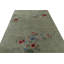 Floral Hand-Knotted Rectangle 10' x 14'1" Wool/Cotton Area Rug in Gray/Red