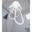 Lustre à DEL moderne à 3 anneaux à intensité variable blanc