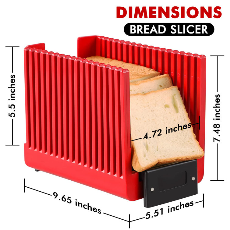 Foldable Bread Cutting Guide Toast Bread Slicer Stand Plastic