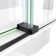 60.38" W x 34.5" D x 76" H Frameless Rectangle Sliding Shower Enclosure
