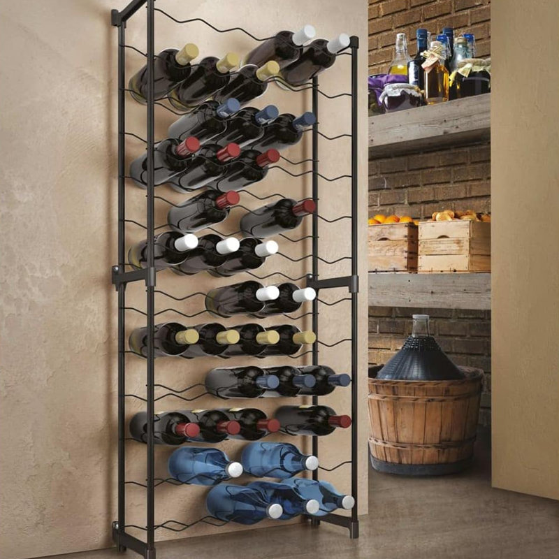 Standard Wine Bottle Rack Matte Black