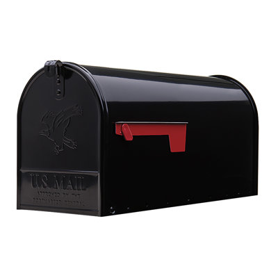 Elite Large Steel Post Mounted Mailbox