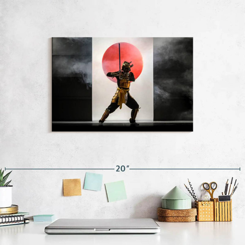 Leisha Samurai Fighting Stance, 8" H x 12" W