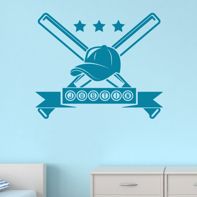 Décalcomanie murale baseball