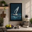 Whale Breaches Coastal - Wrapped Canvas-218834820-218834823
