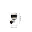 Futura Wall Lamp P White Black Matt Black 1 E26 Ul-7553051