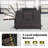 Patio Daybed Brown PE Rattan Adjustable Backrest Loveseat Sofa With Storage Ottoman-1537842697-1537842692