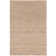 Gemini No Pattern and Not Solid Color Hand-Loomed 6'7" x 9'8" Wool/Cotton/Jute Area Rug in Cream Mix