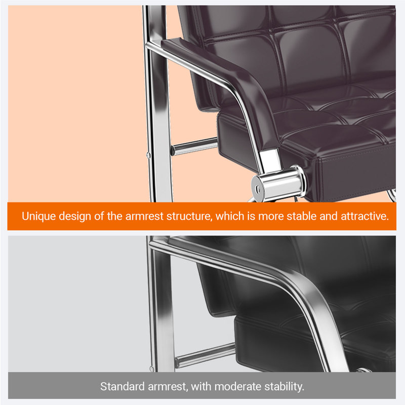 Fauteuil de salle à manger avec accoudoirs Kinfant, Brun