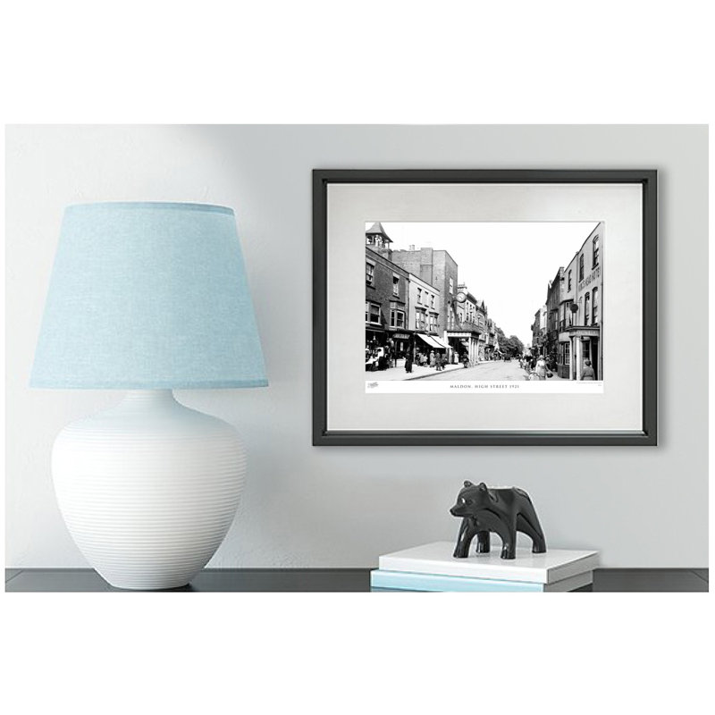 Maldon, High Street 1921 by Francis Frith - Single Picture Frame Print, 28cm H x 36cm W x 2.3cm D