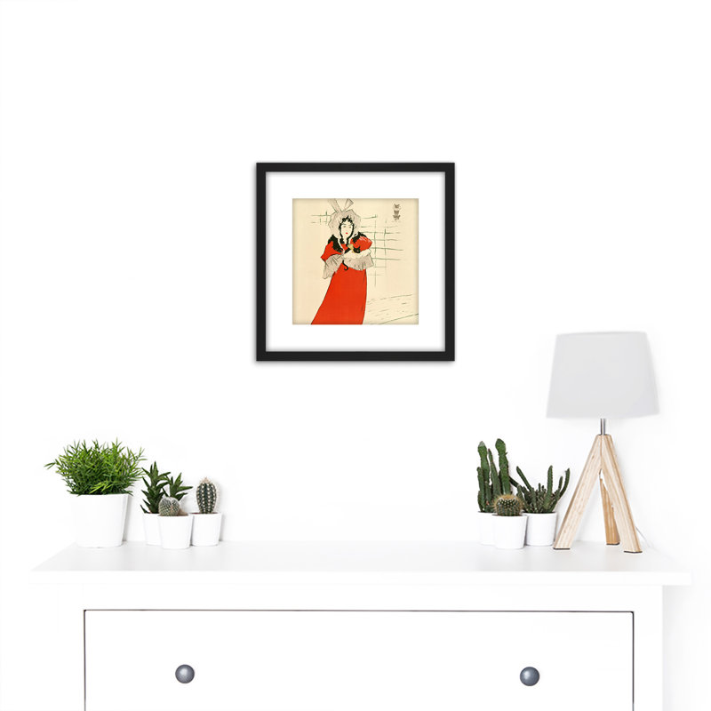 Toulouse-Lautrec Irish Singer May Belfort by Henri De Toulouse-Lautrec - Single Picture Frame Painting