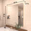 Miroir de salle de bain mural moderne en nickel brossé l 42 po x H 36 po Cozy-533955735-514696249