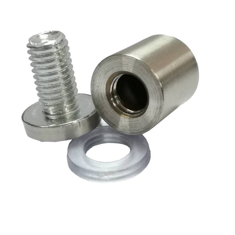 Fixturedisplays® 0.75" Cap 1" Barrel Standoff Picure Frame Mounting Hardware Standoof Nut Screw 16753-C 19X30-4PK