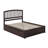 Starkington Solid Wood Platform Bed with Panel Footboard and Trundle-96140396-133082216