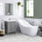 Huron 12" x 12" Drift Matte Glass Pebble Mosaic Floor and Wall Tile-95635367