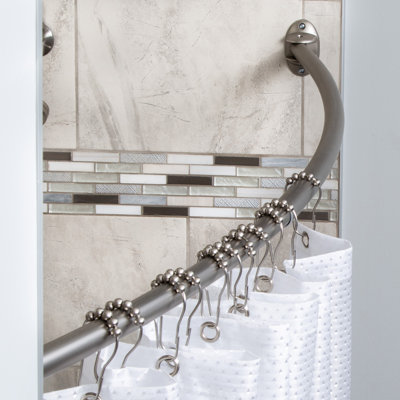 Michela 72'' Curved Shower Curtain Rod