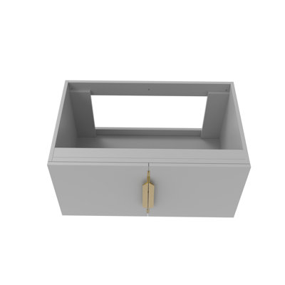 Base de meuble-lavabo simple mural moderne 30 po Alpine
