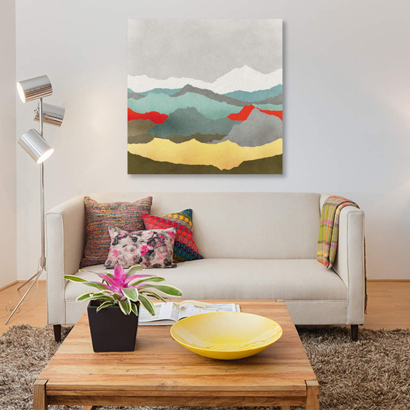 « vaste plains i », impression sur toile, H 26 po x l 26 po x P 1,5 po, Toile tendue, Pas de tapis