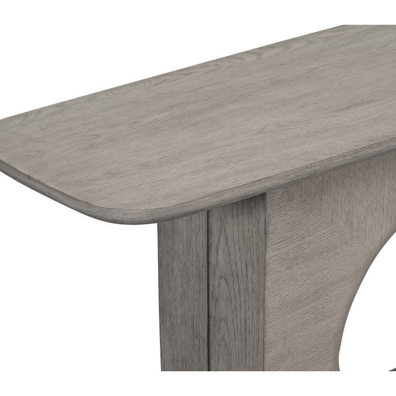 Luka 72" Wood Modern Console Table Dusted Stone Finish